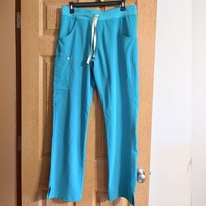 Teal Straight leg women's figs size medium